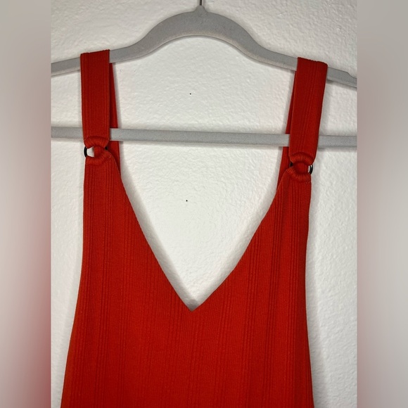 Free People Into You Maxi Dress | Size M | Boho Ruffle Hem V-Neck - Picture 4 of 9